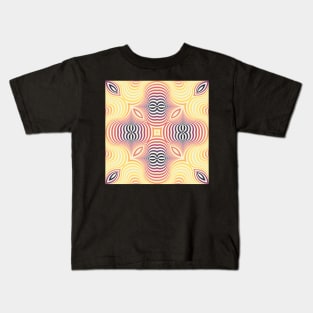 Optical illusion soft circles Kids T-Shirt